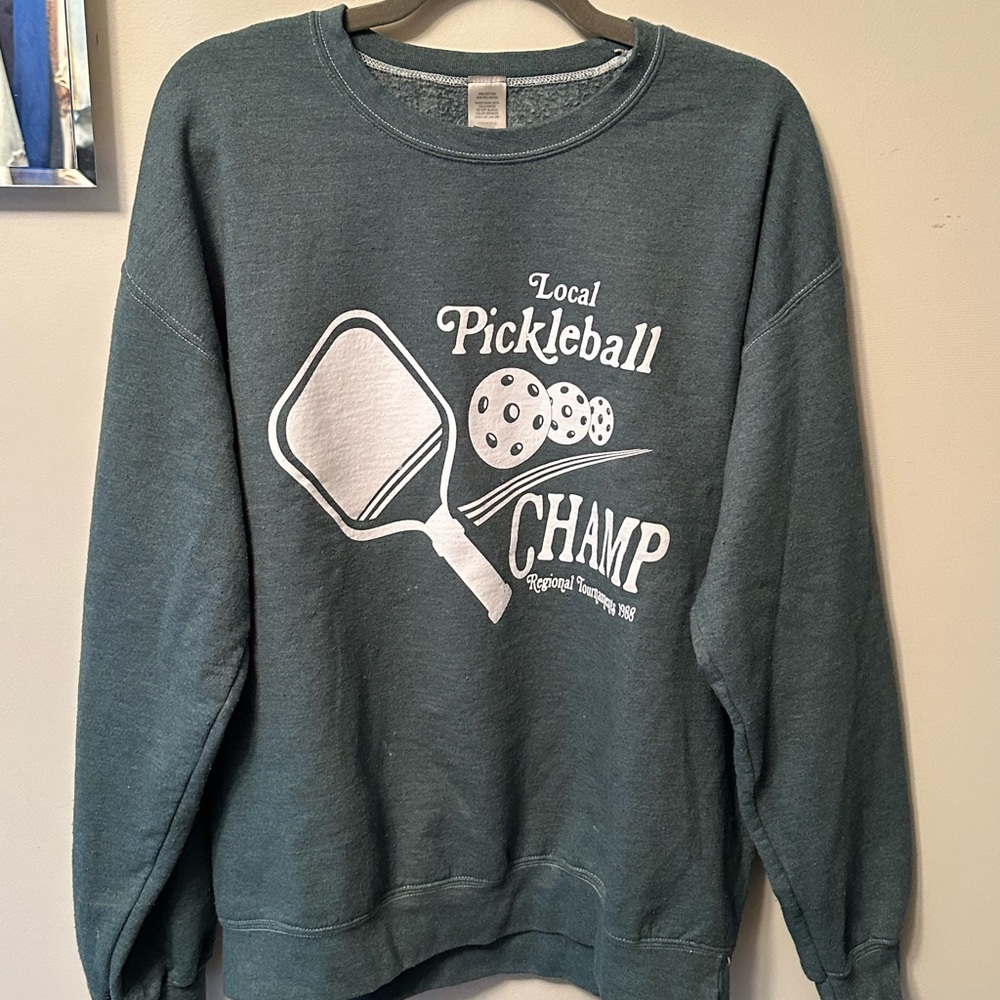 Green Pickleball Oversized Sweatshirt